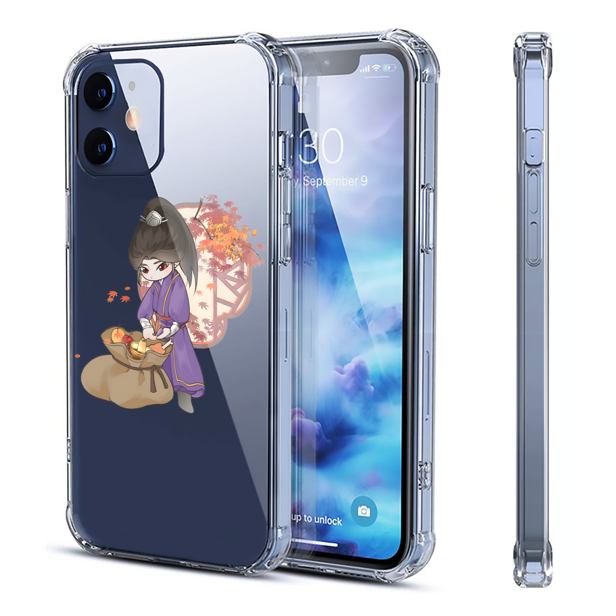 （画像用） Ne Zha 2 ナタ 魔童の大暴れ 【iPhone 12シリーズ対応】透明スマホケース（クリアソフトケース）